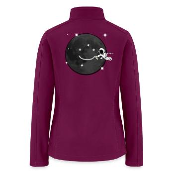 make a smile - Women’s Soft Shell Jacket - raspberry - Back