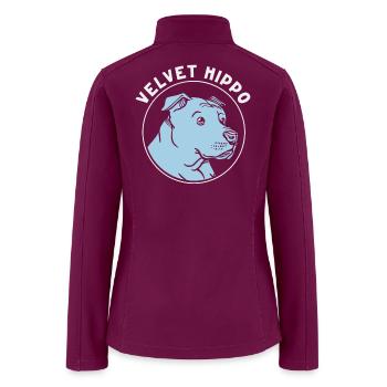 Velvet Hippo - Women’s Soft Shell Jacket - raspberry - Back