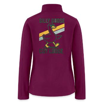 Silly Goose Cut Loose - Women’s Soft Shell Jacket - raspberry - Back