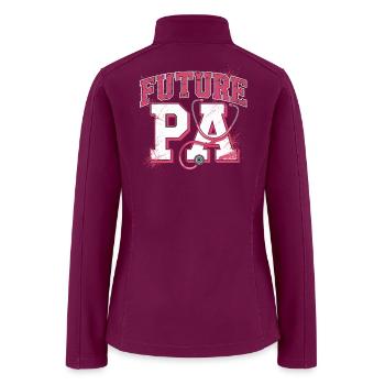 Future PA Pink Stethoscope - Women’s Soft Shell Jacket - raspberry - Back