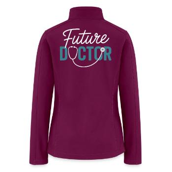 Future Doctor Stethoscope - Women’s Soft Shell Jacket - raspberry - Back