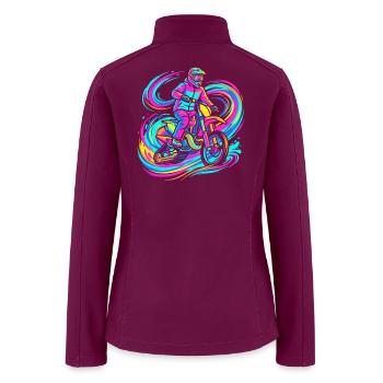 Motocross Rider - Women’s Soft Shell Jacket - raspberry - Back