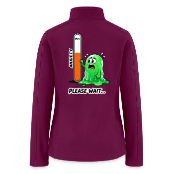 Anxious Slime Thermometer - Women’s Soft Shell Jacket - raspberry - Back