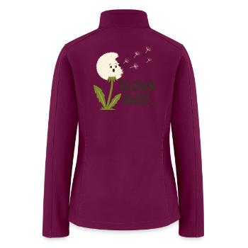 Blown Away Dandelion - Women’s Soft Shell Jacket - raspberry - Back