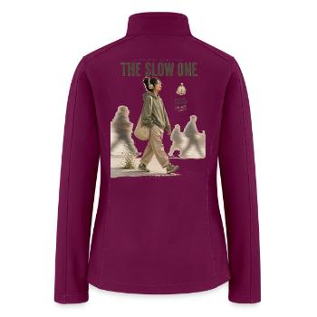 The Slow One – The Little Human Club - Women’s Soft Shell Jacket - raspberry - Back