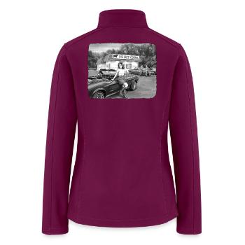 The Beef Corral - Women’s Soft Shell Jacket - raspberry - Back