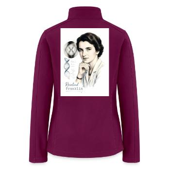 DNA Pioneer Portrait - Women’s Soft Shell Jacket - raspberry - Back