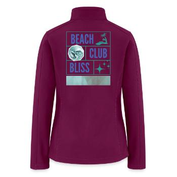 Beach Club Bliss – Summer and party atmosphere - Women’s Soft Shell Jacket - raspberry - Back