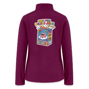 100% Pure Delulu Juice Box - Women’s Soft Shell Jacket - raspberry - Back