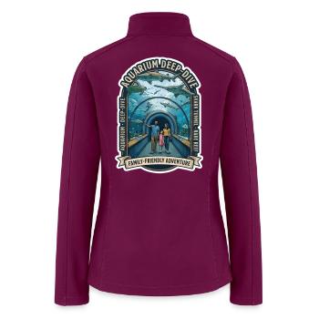 Aquarium Deep Dive Family Adventure - Women’s Soft Shell Jacket - raspberry - Back