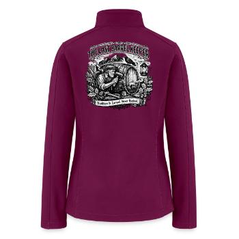 The Last Barrel Keeper Tradition Is Earned Never  - Women’s Soft Shell Jacket - raspberry - Back