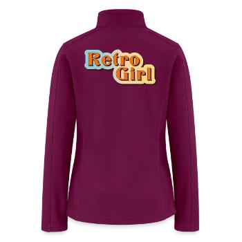 Retro Girl Aesthetic  - Women’s Soft Shell Jacket - raspberry - Back