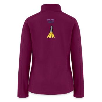 Come to the light - Women’s Soft Shell Jacket - raspberry - Back