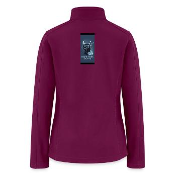 Overthinking Archive Silhouette - Women’s Soft Shell Jacket - raspberry - Back