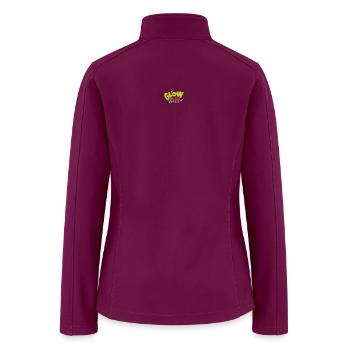 Glow On - Radiant Confidence - Women’s Soft Shell Jacket - raspberry - Back
