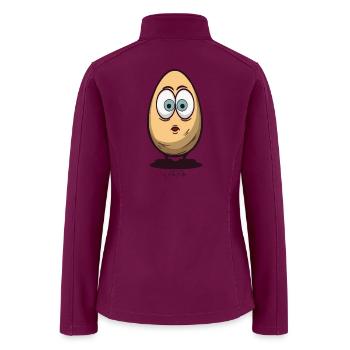 Surprised Egg - Women’s Soft Shell Jacket - raspberry - Back