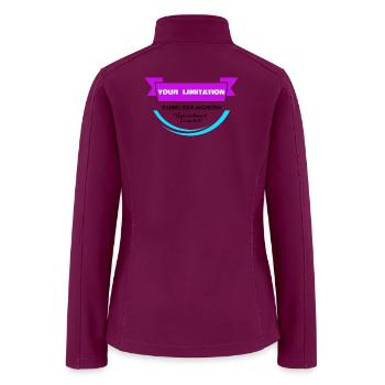 Your Limitation Ribbon Glow - Women’s Soft Shell Jacket - raspberry - Back