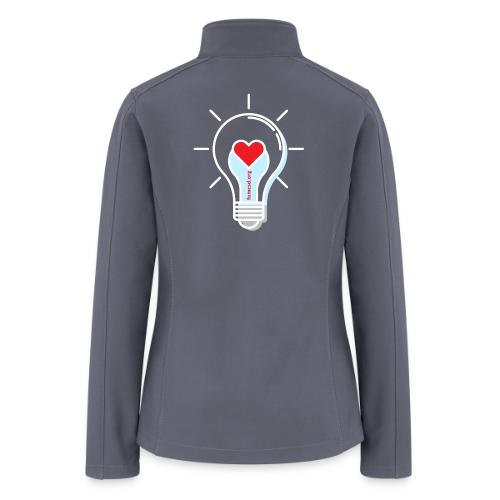 FUMCSD Heart Light Bulb - White Lines - Women’s Soft Shell Jacket