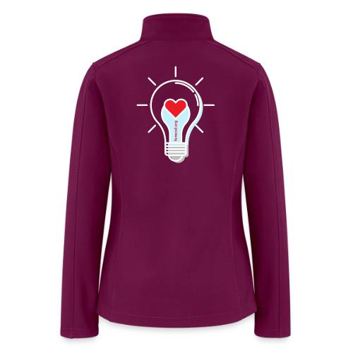 FUMCSD Heart Light Bulb - White Lines - Women’s Soft Shell Jacket