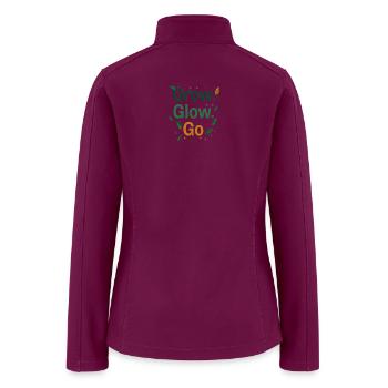 Grow Glow Go - Women’s Soft Shell Jacket - raspberry - Back
