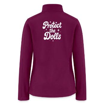 Protect the Dolls Statement Tee - Women’s Soft Shell Jacket - raspberry - Back