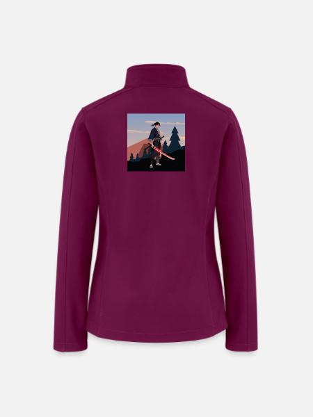 Crimson Dawn Samurai - Women’s Soft Shell Jacket - raspberry