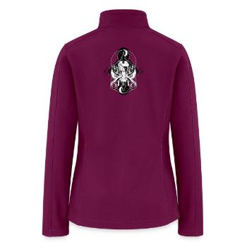 Winged Dagger Sigil - Women’s Soft Shell Jacket - raspberry - Back