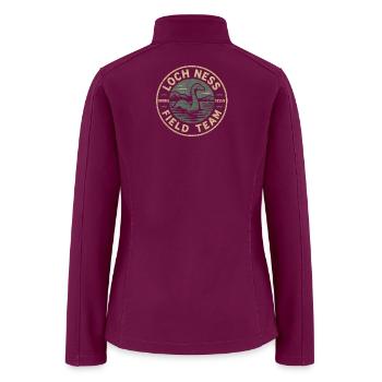 Loch Ness Field Team Funny Cryptid Loch Ness - Women’s Soft Shell Jacket - raspberry - Back