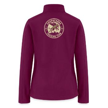 Chupacabra Tracking Team Funny Cryptid Chupacabra - Women’s Soft Shell Jacket - raspberry - Back
