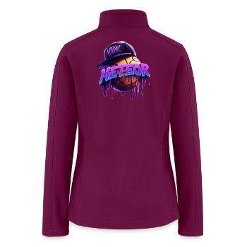 Meteor Neon Drip Basketball Graffiti - Women’s Soft Shell Jacket - raspberry - Back