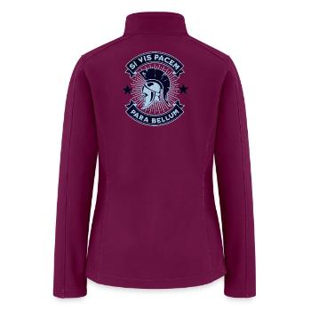 Si vis pacem, para bellum - Women’s Soft Shell Jacket - raspberry - Back