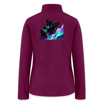 Aurora Howl - Women’s Soft Shell Jacket - raspberry - Back