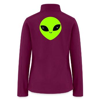  Alien  - Women’s Soft Shell Jacket - raspberry - Back