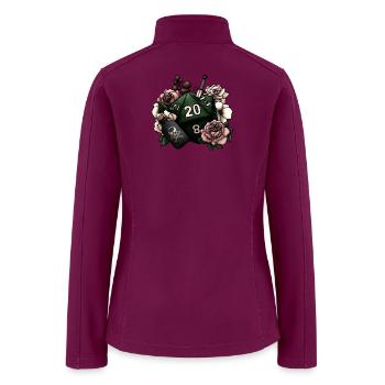 Rosebound D20 Nightfall - Women’s Soft Shell Jacket - raspberry - Back