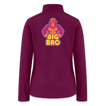 Big Bro Neon Gorilla - Women’s Soft Shell Jacket - raspberry - Back