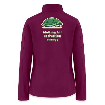 Activation Energy Turtle - Women’s Soft Shell Jacket - raspberry - Back