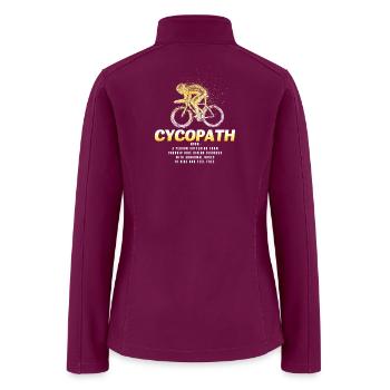 Cycopath Golden Cyclist - Women’s Soft Shell Jacket - raspberry - Back