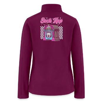 950s Party Sock Hop - Women’s Soft Shell Jacket - raspberry - Back