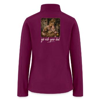 Go Ask Your Dad Morning Chaos - Women’s Soft Shell Jacket - raspberry - Back