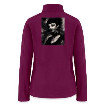 Noir Veiled Lady - Women’s Soft Shell Jacket - raspberry - Back