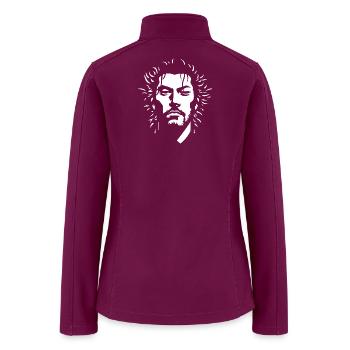 TAKEZO ( Miyamoto Musashi )  - Women’s Soft Shell Jacket - raspberry - Back
