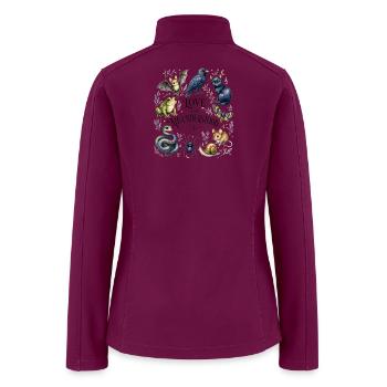 Love The Misunderstood Animals Gothic Nature - Women’s Soft Shell Jacket - raspberry - Back