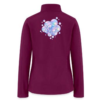 Iridescent Bubble Dream - Women’s Soft Shell Jacket - raspberry - Back
