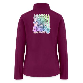 Be A Timothy Pastel Bear - Women’s Soft Shell Jacket - raspberry - Back