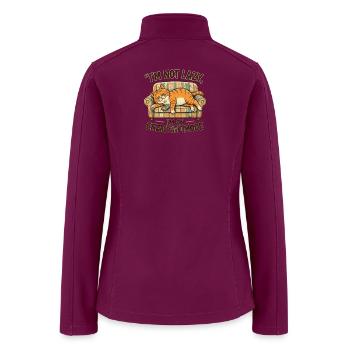Lazy_Cat - Women’s Soft Shell Jacket - raspberry - Back