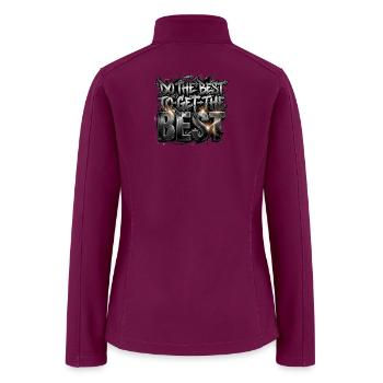 Do The Best To Get The Best-Motivational Graffiti - Women’s Soft Shell Jacket - raspberry - Back