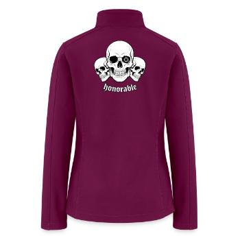 HONORABLE - Women’s Soft Shell Jacket - raspberry - Back