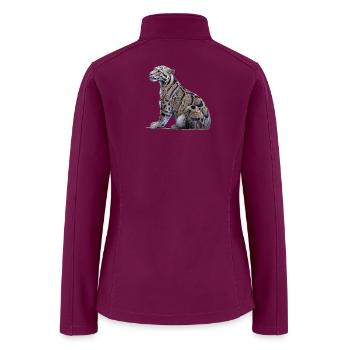Clouded leopard - Women’s Soft Shell Jacket - raspberry - Back
