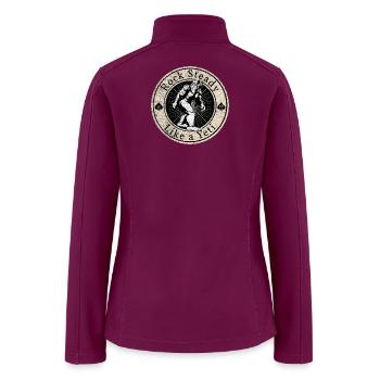 Rock Steady Yeti Badge - Women’s Soft Shell Jacket - raspberry - Back