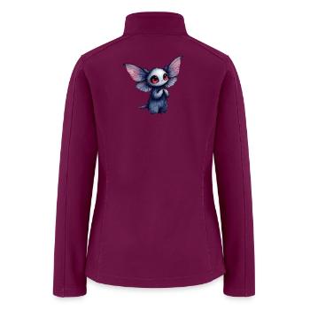 Cute Cryptid Creature – Spooky-Cute Monster - Women’s Soft Shell Jacket - raspberry - Back
